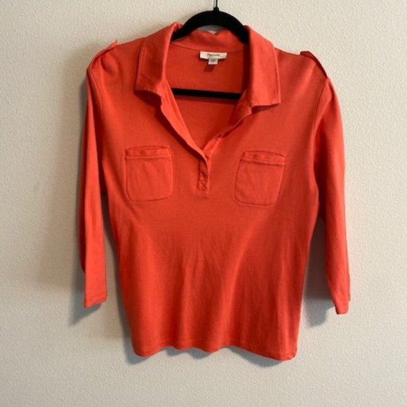 Military Faconnable V-Neck Blouse - Picture 2 of 5